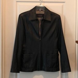 Soft black leather jacket